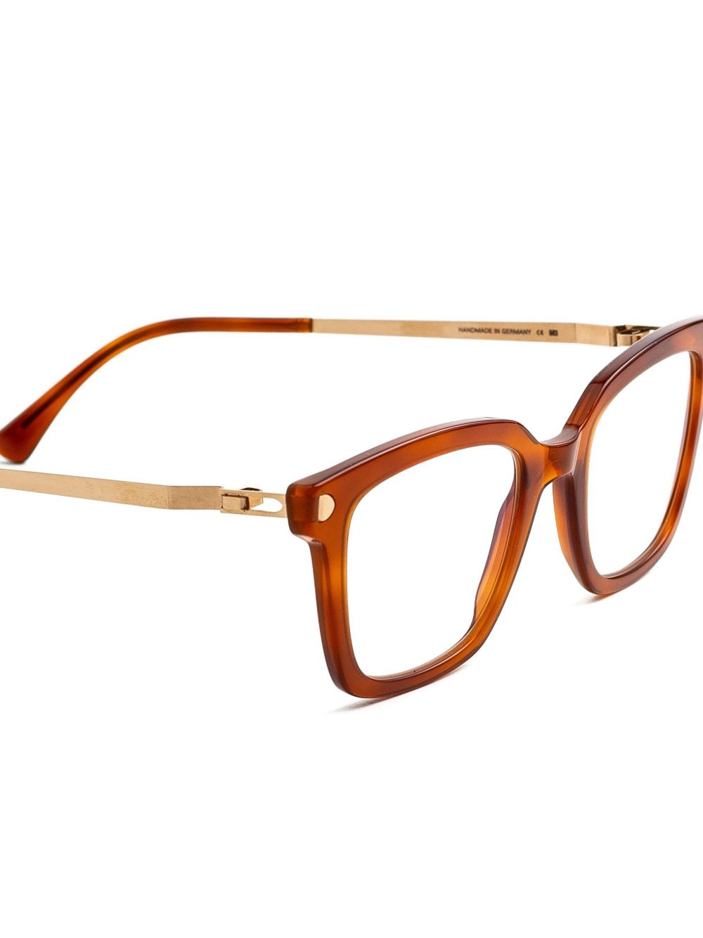 gold-detail square glasses - 2