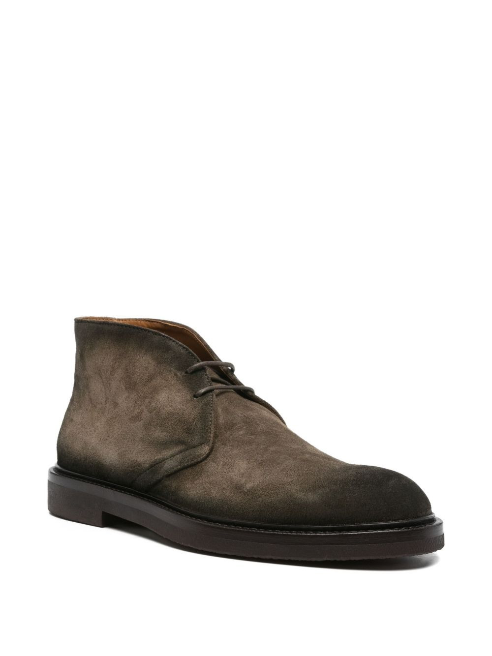 suede lace-up boots - 2
