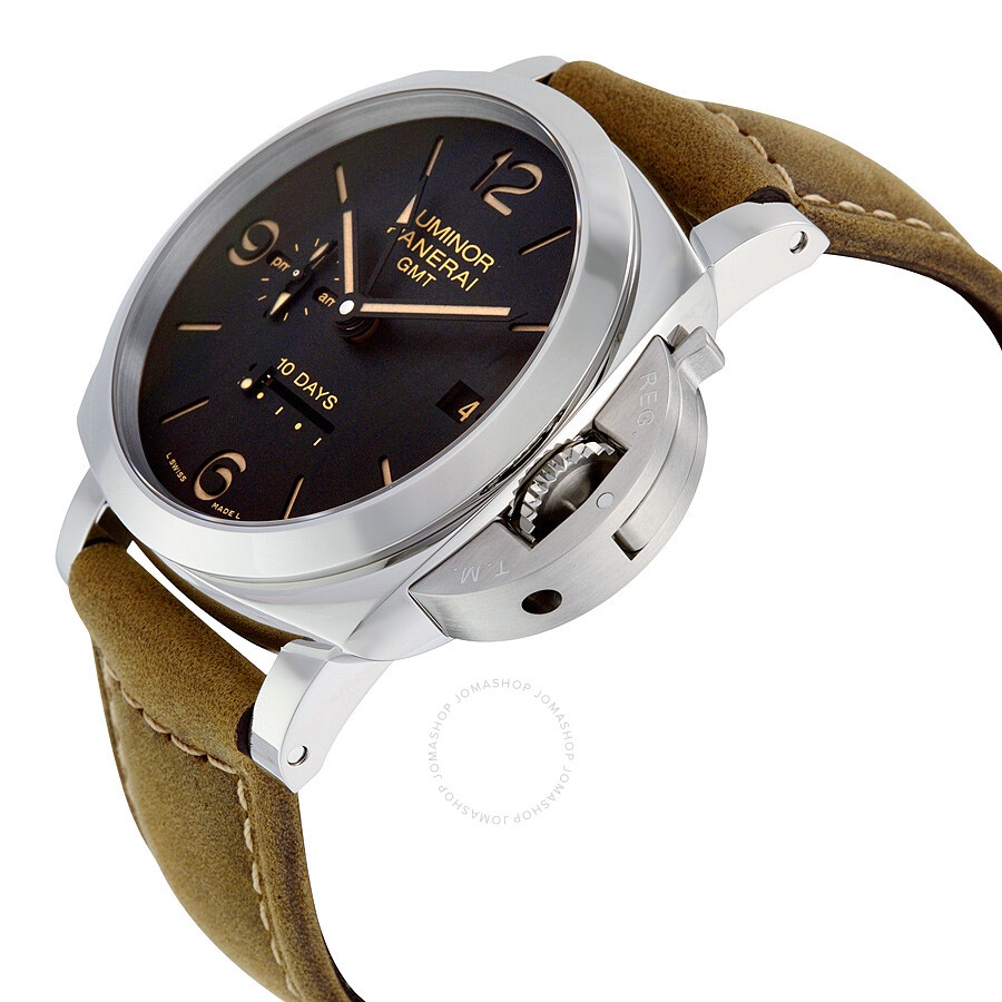 Panerai Luminor 1950 10 Days GMT Automatic Black Dial Men's Watch PAM00533 - 2