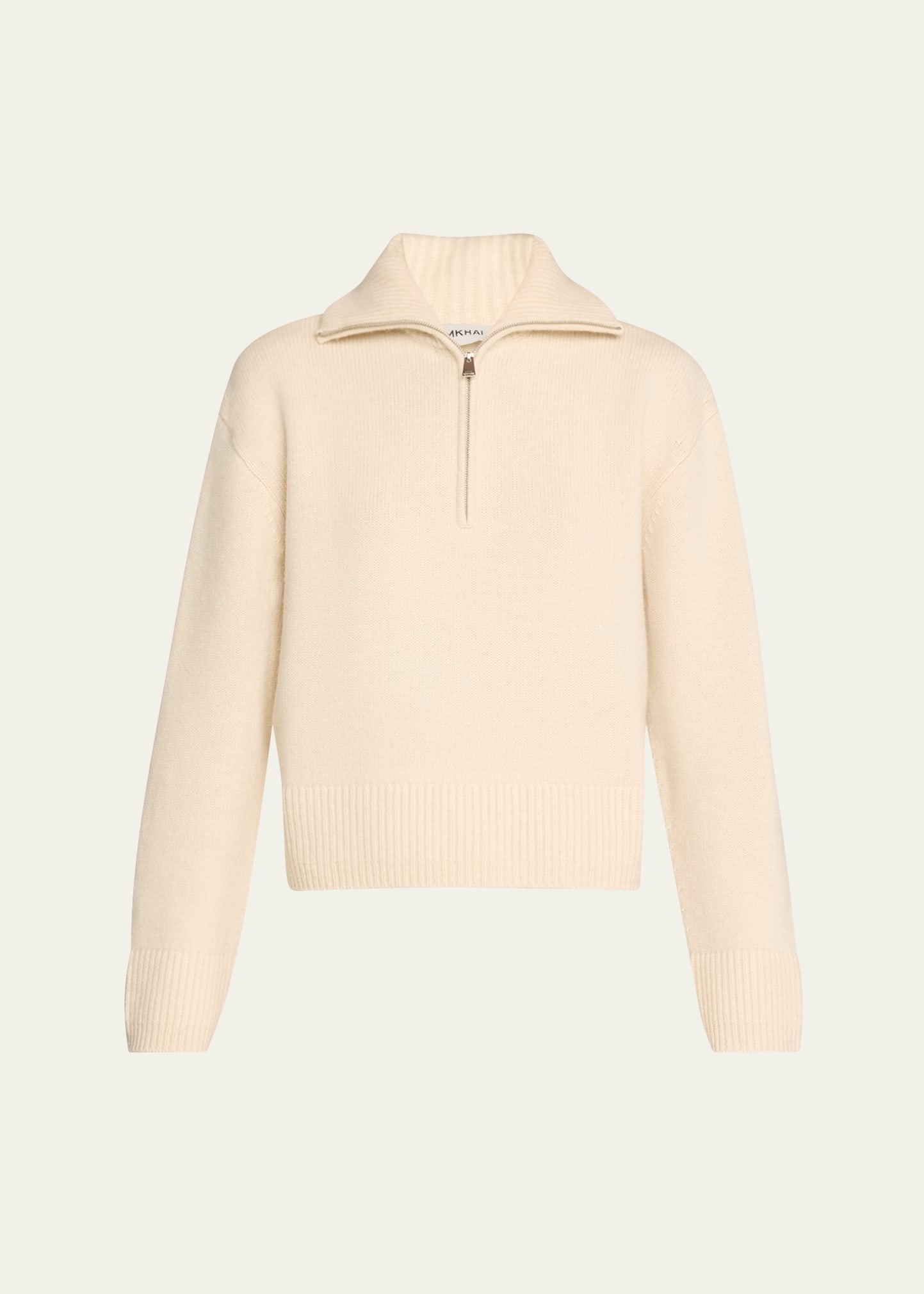 Andes Cashmere Henley Pullover Sweater - 1