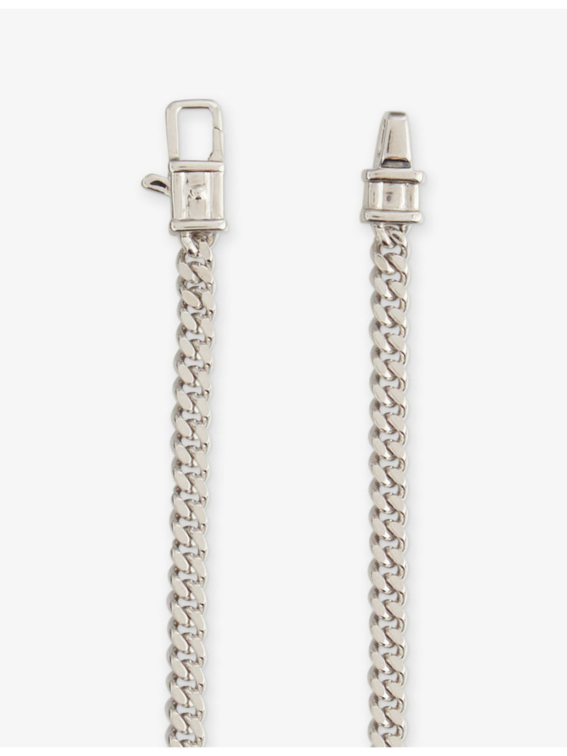 Curb Chain M Rhodium-Plated 925 Sterling-Silver Necklace 4