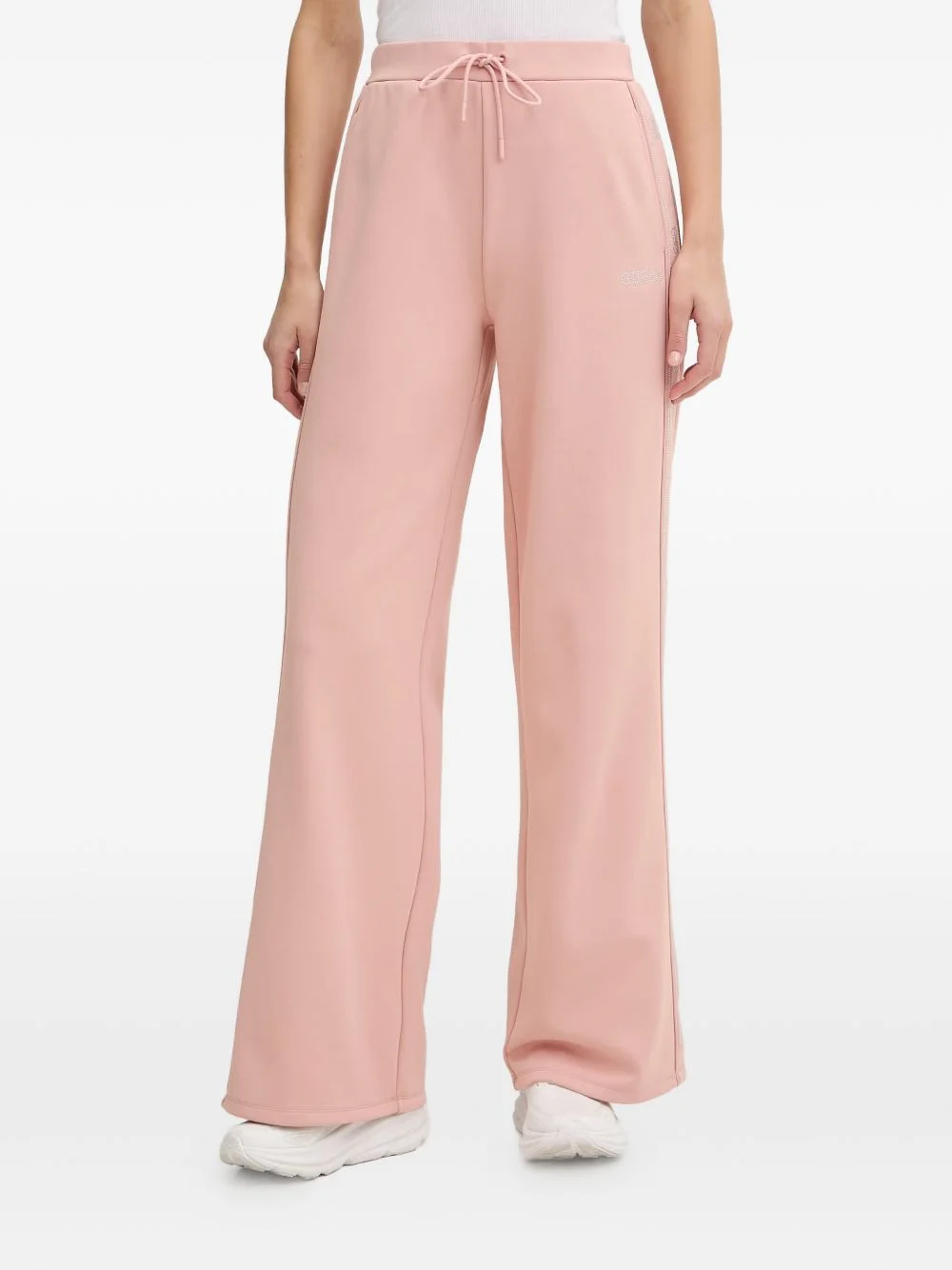 waist-tie track pants - 1