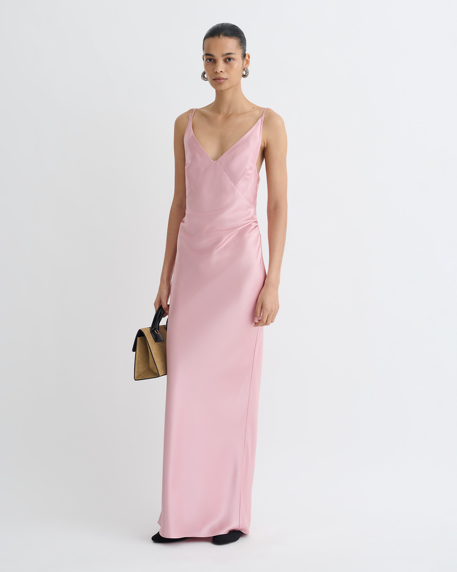 Slip Satin Maxi Dress - 3