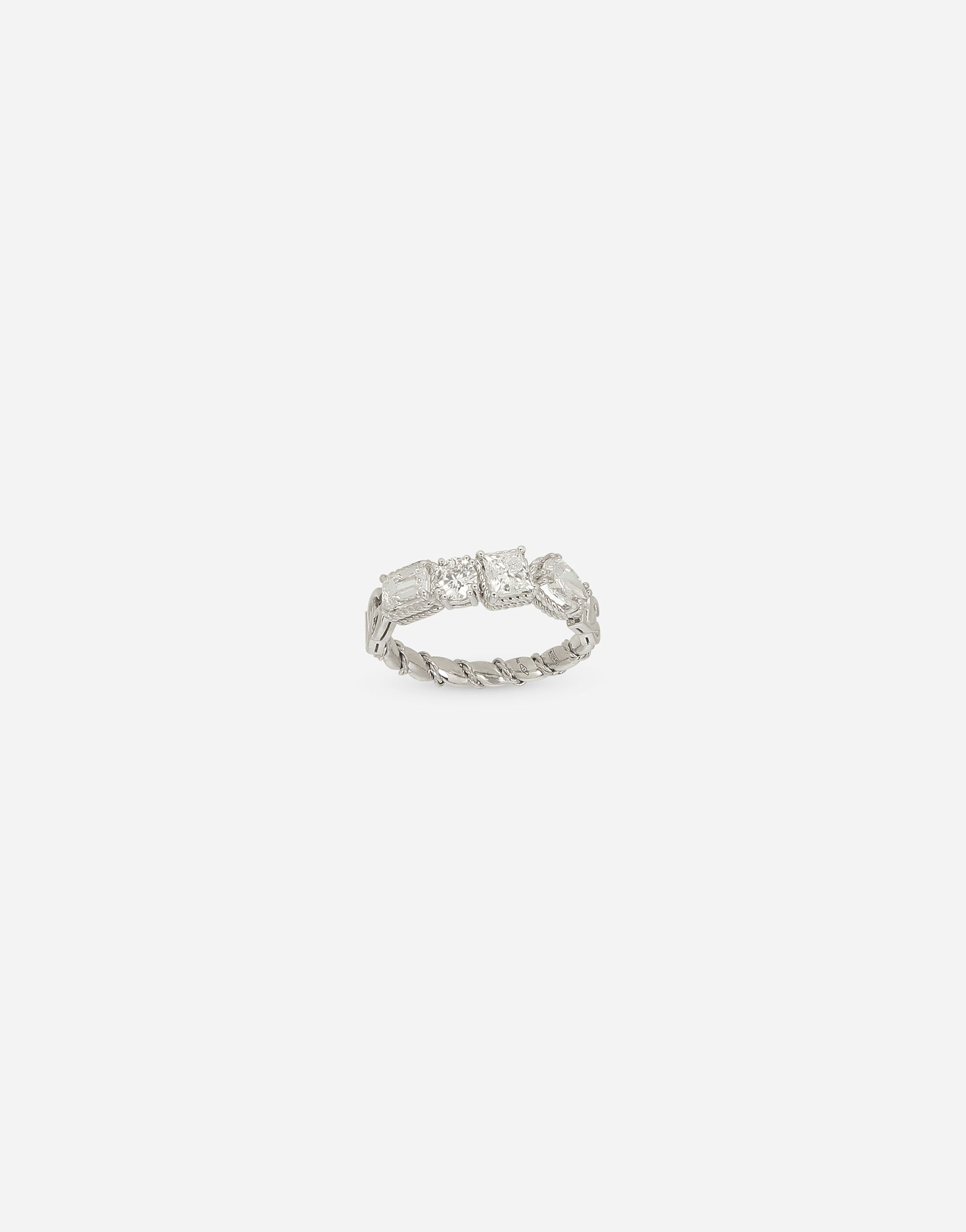 Easy Diamond ring in white gold 18Kt and diamonds - 1