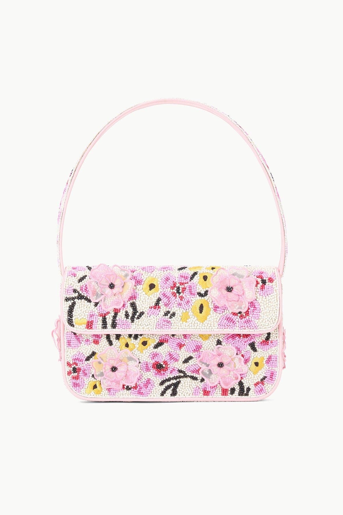STAUD TOMMY BEADED BAG BLOSSOM FLORAL TAPESTRY - 1