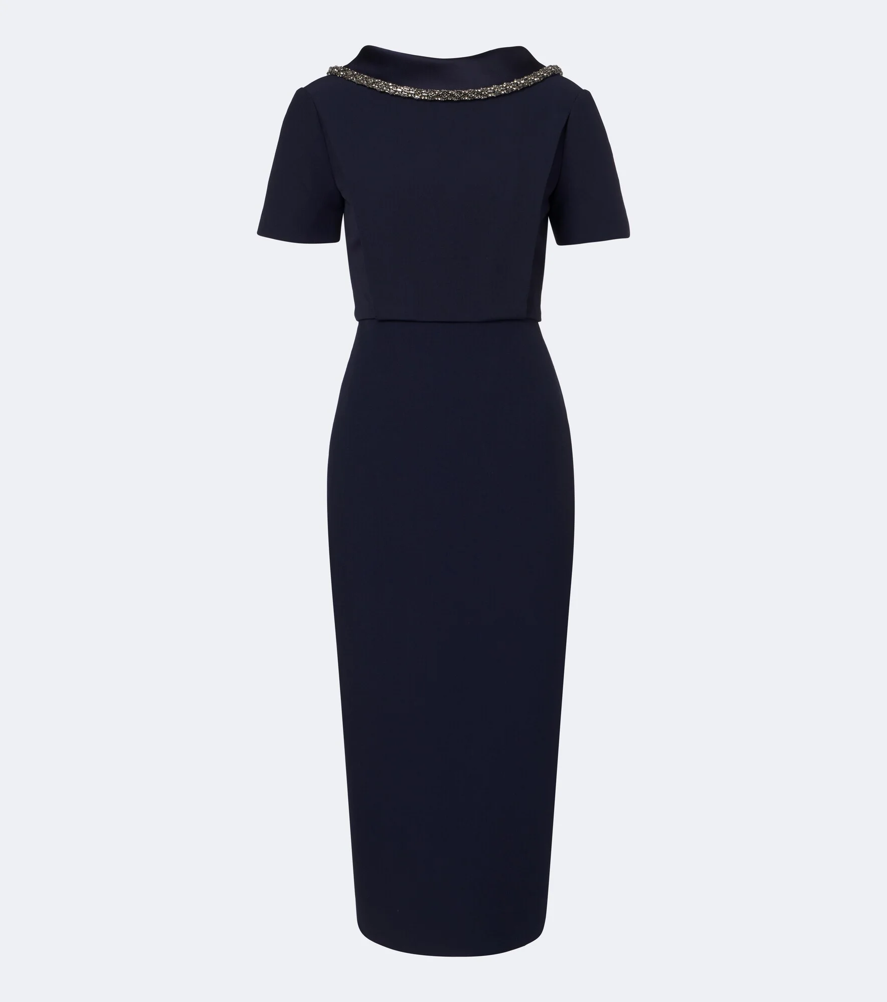 Embellished crêpe midi dress - 1
