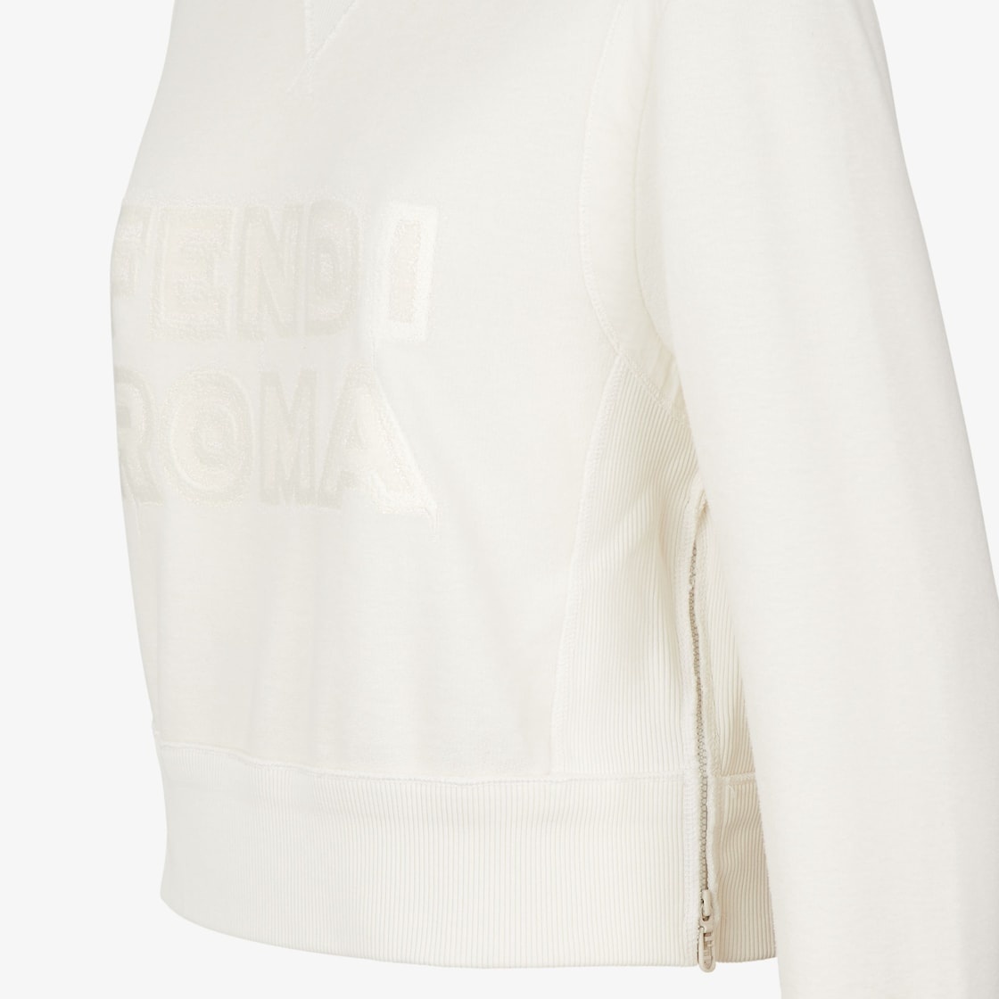 White jersey Fendi Roma Capsule sweatshirt - 3