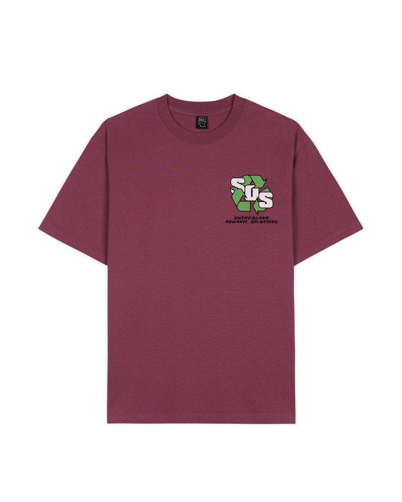 BRAIN DEAD Brain Dead x Peter Sutherland SOS T-shirt - Raspberry outlook
