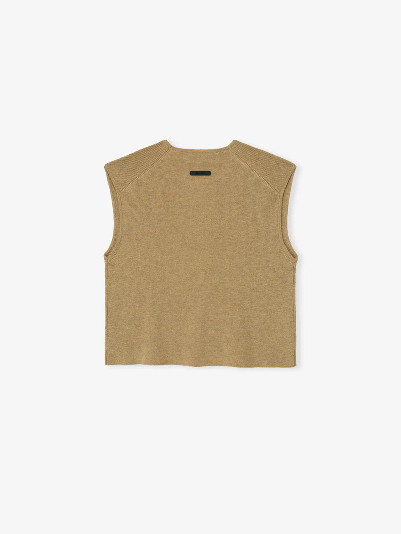 ESSENTIALS Signature Rib Knit Crop Top outlook