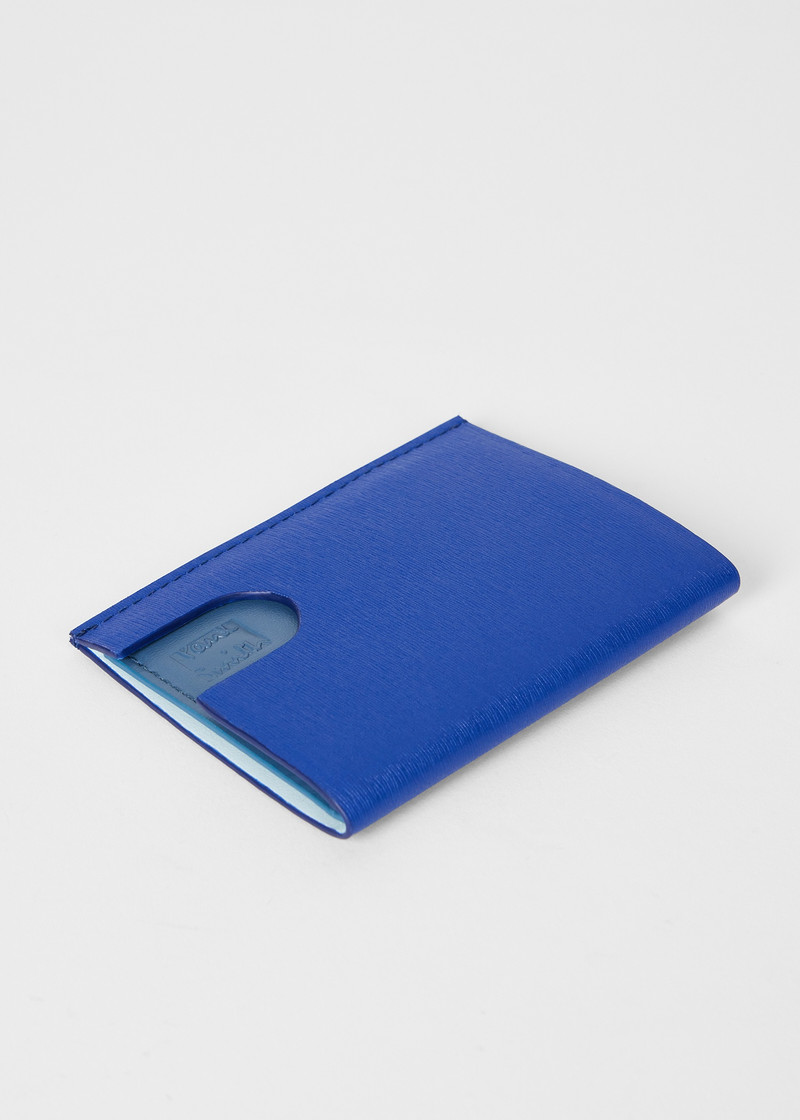 Blue Pop-Up Leather Card Holder 5