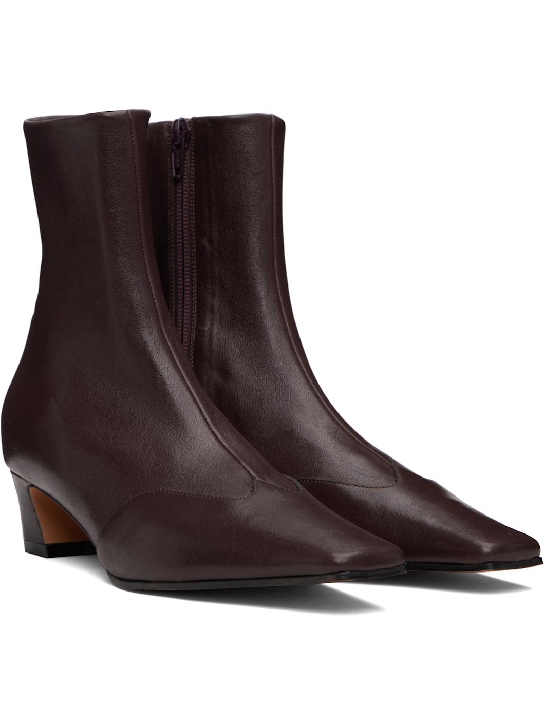 Brown Nevada Stretch Low Boots - 4
