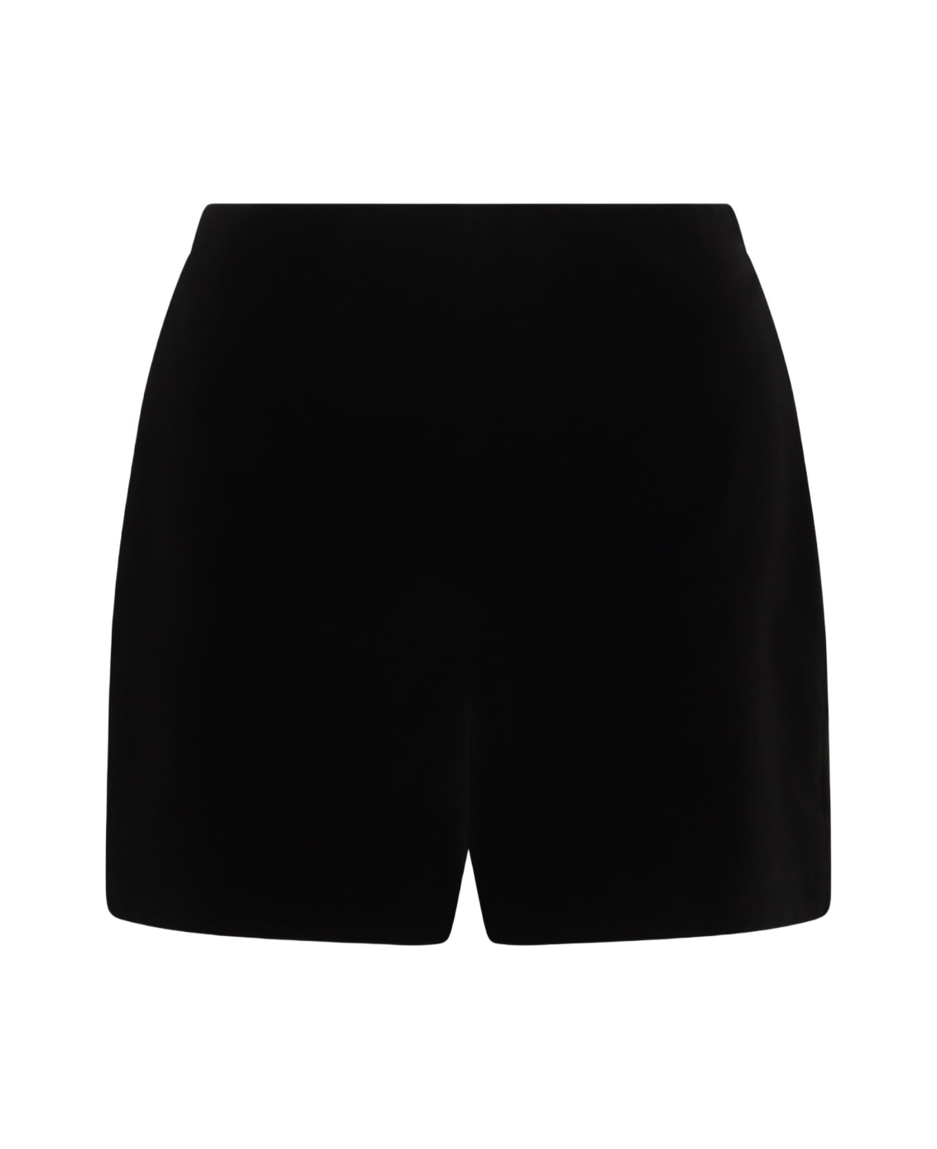 Black Cotton Shorts - 1