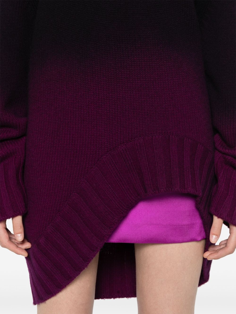 ombrÃ©-effect long-length jumper - 5