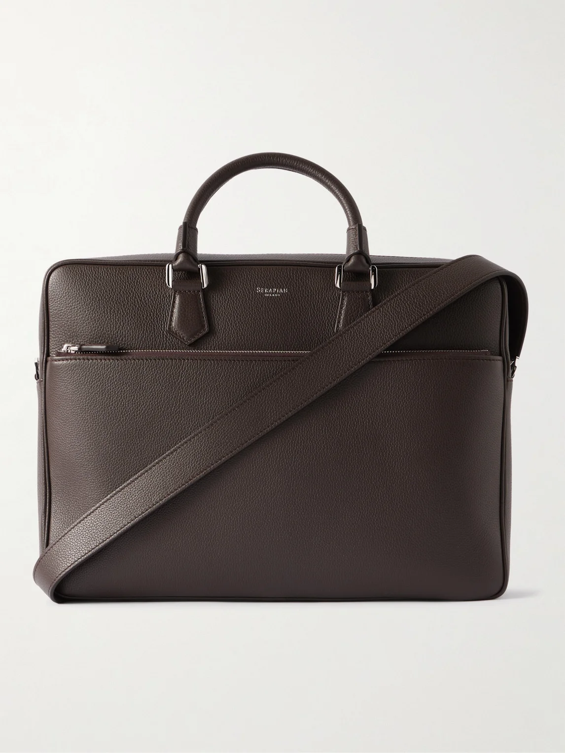 Full-Grain Leather Briefcase - 1