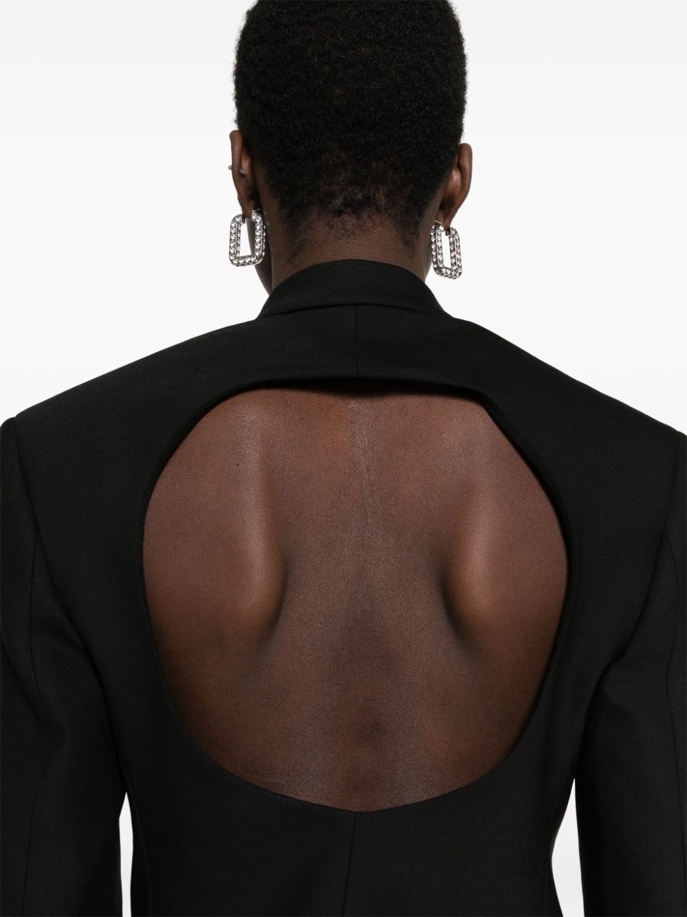 cut-out detail tailored blazer - 5