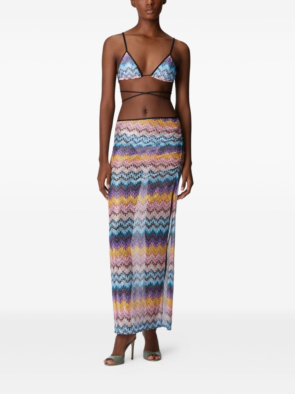 sheer maxi skirt - 2