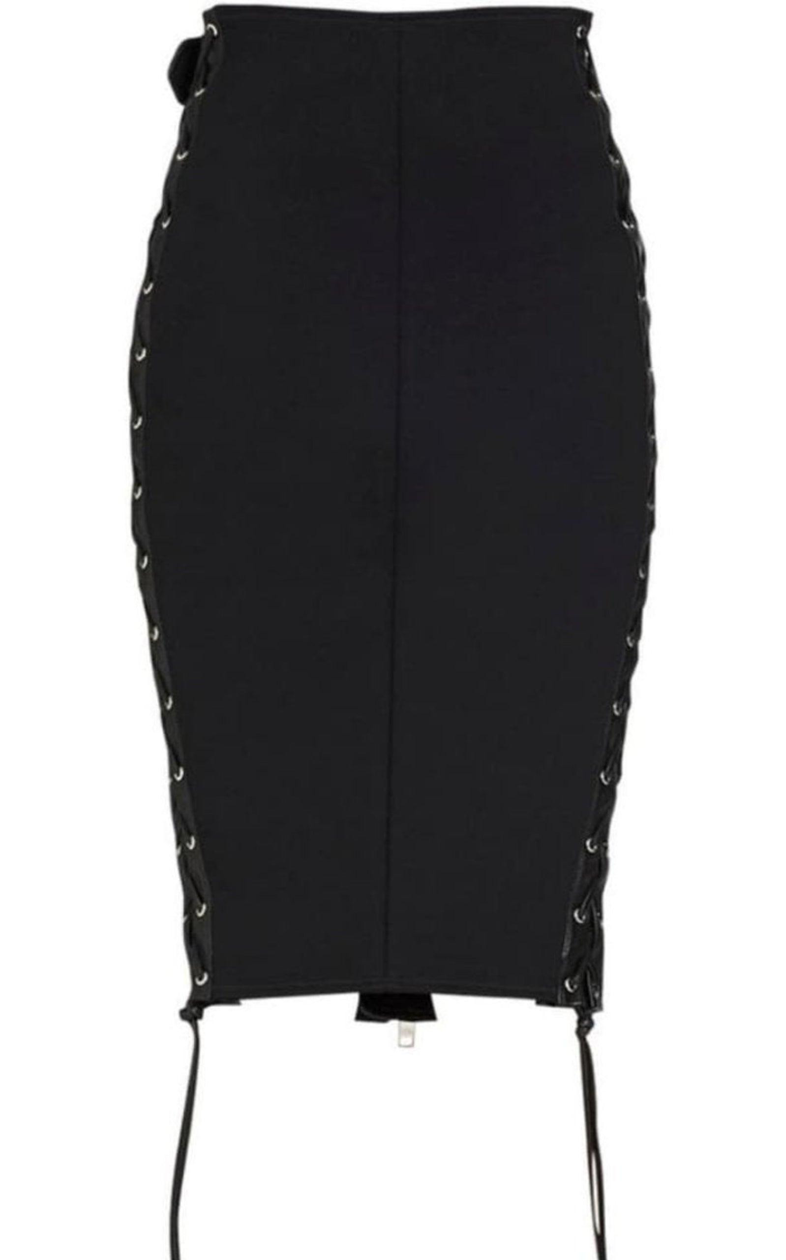 Leather Pencil Skirt - 7