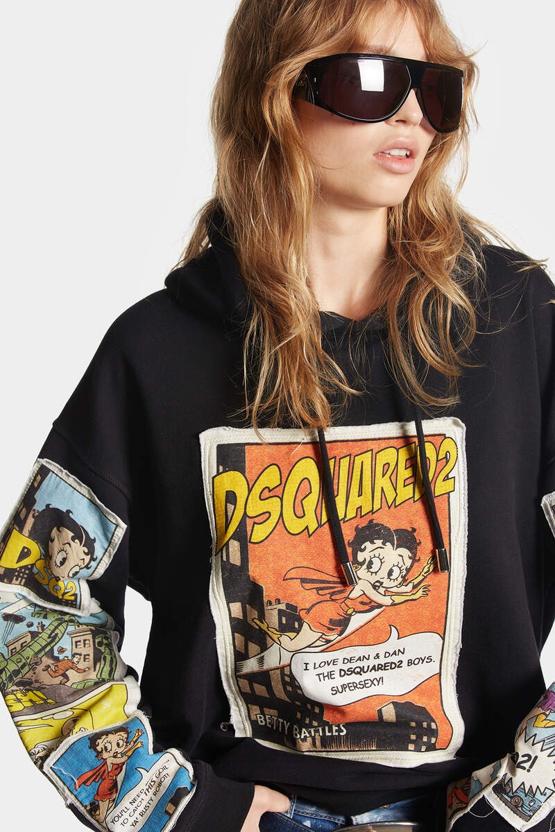 BETTY BOOP RELAXED FIT HOODIE SWEATSHIRT - 4