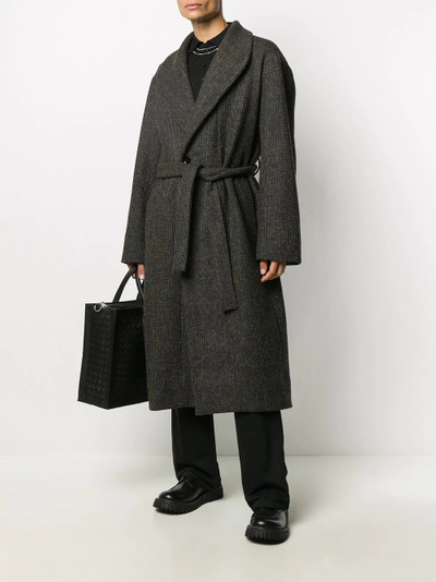 Lemaire belted virgin wool coat outlook