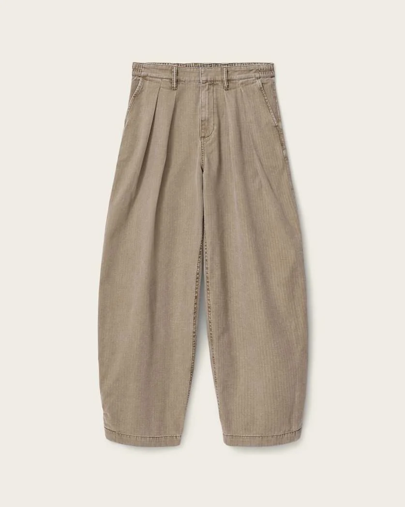 BECCO TAPERED LEG PLEATED PANTS - 1