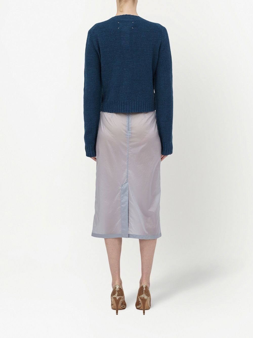 knitted long-sleeve cardigan - 4