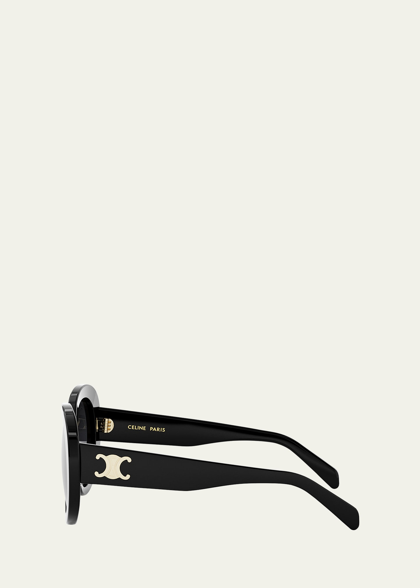 Triomphe Logo Oval Acetate Sunglasses - 3