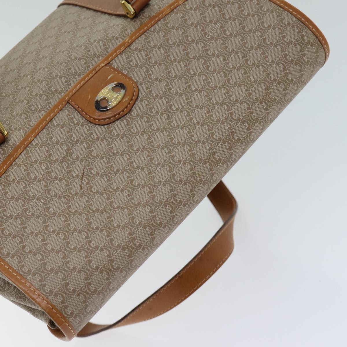 CELINE Macadam Canvas Hand Bag Beige - 6