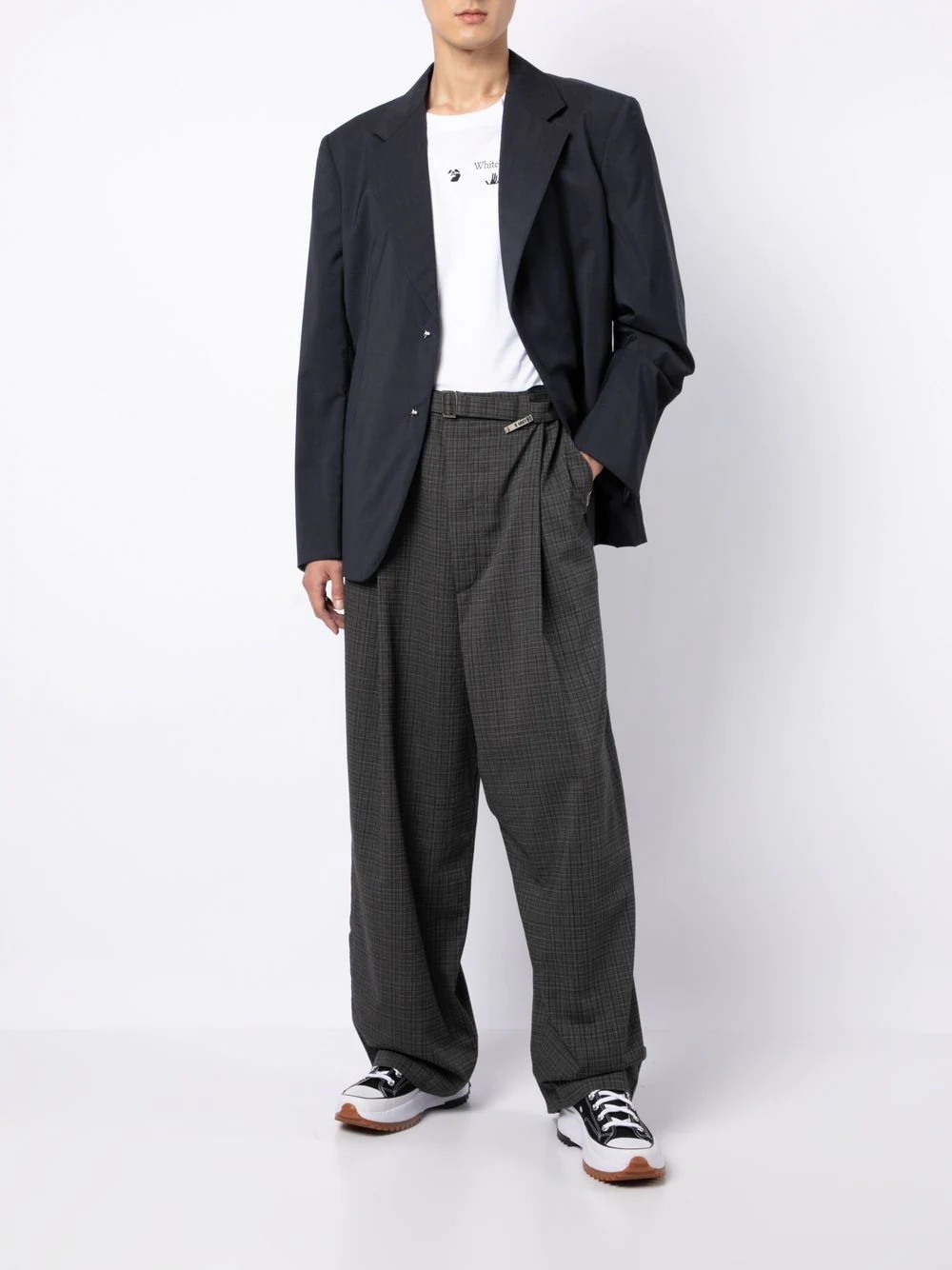 belted wool trousers - 2