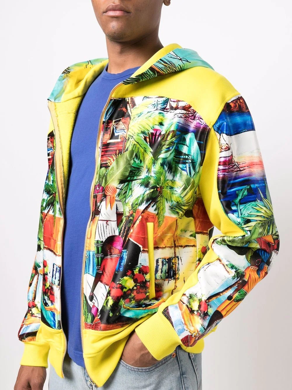 graphic-print hooded jacket - 5