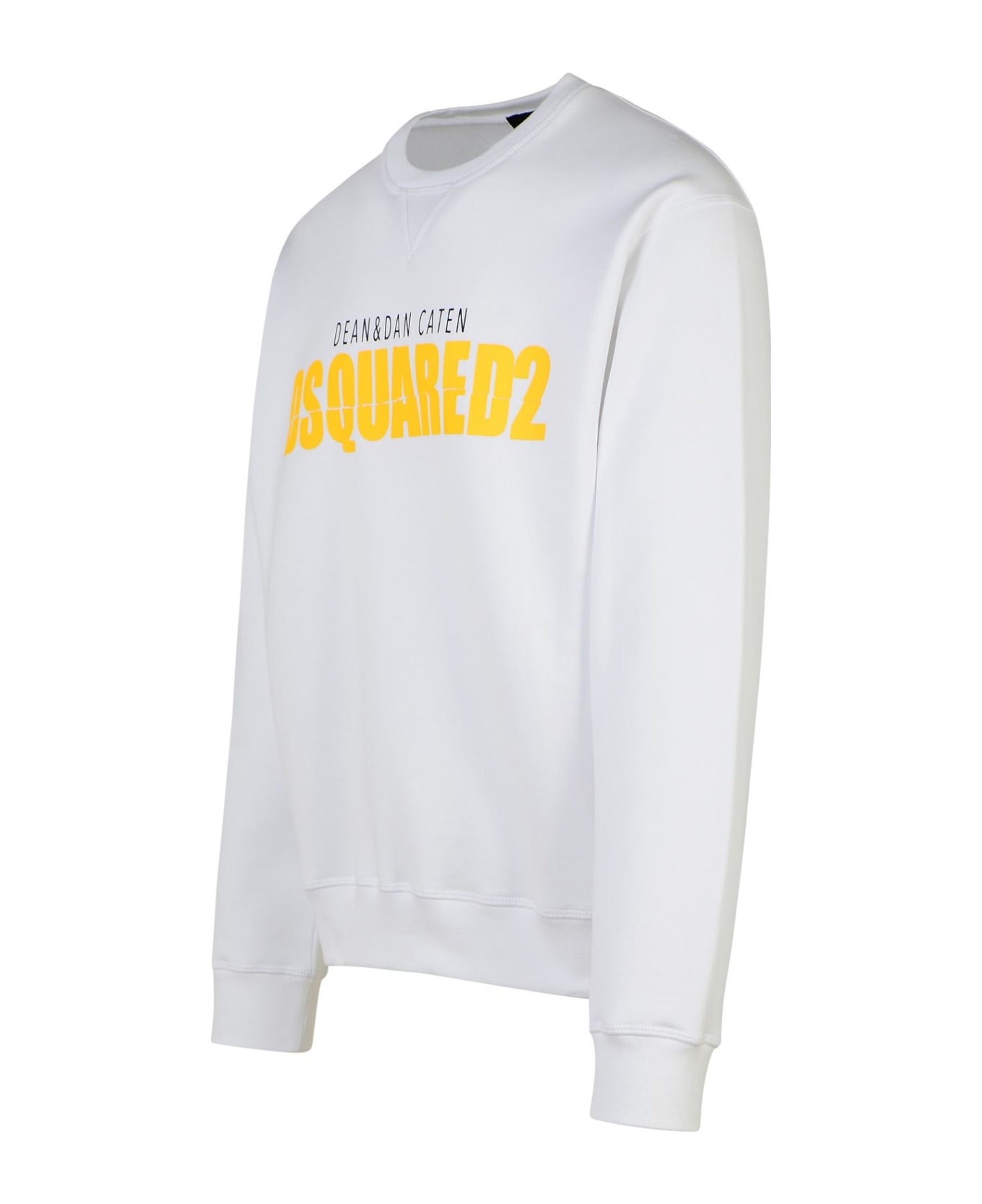 White Cotton Sweatshirt - 2