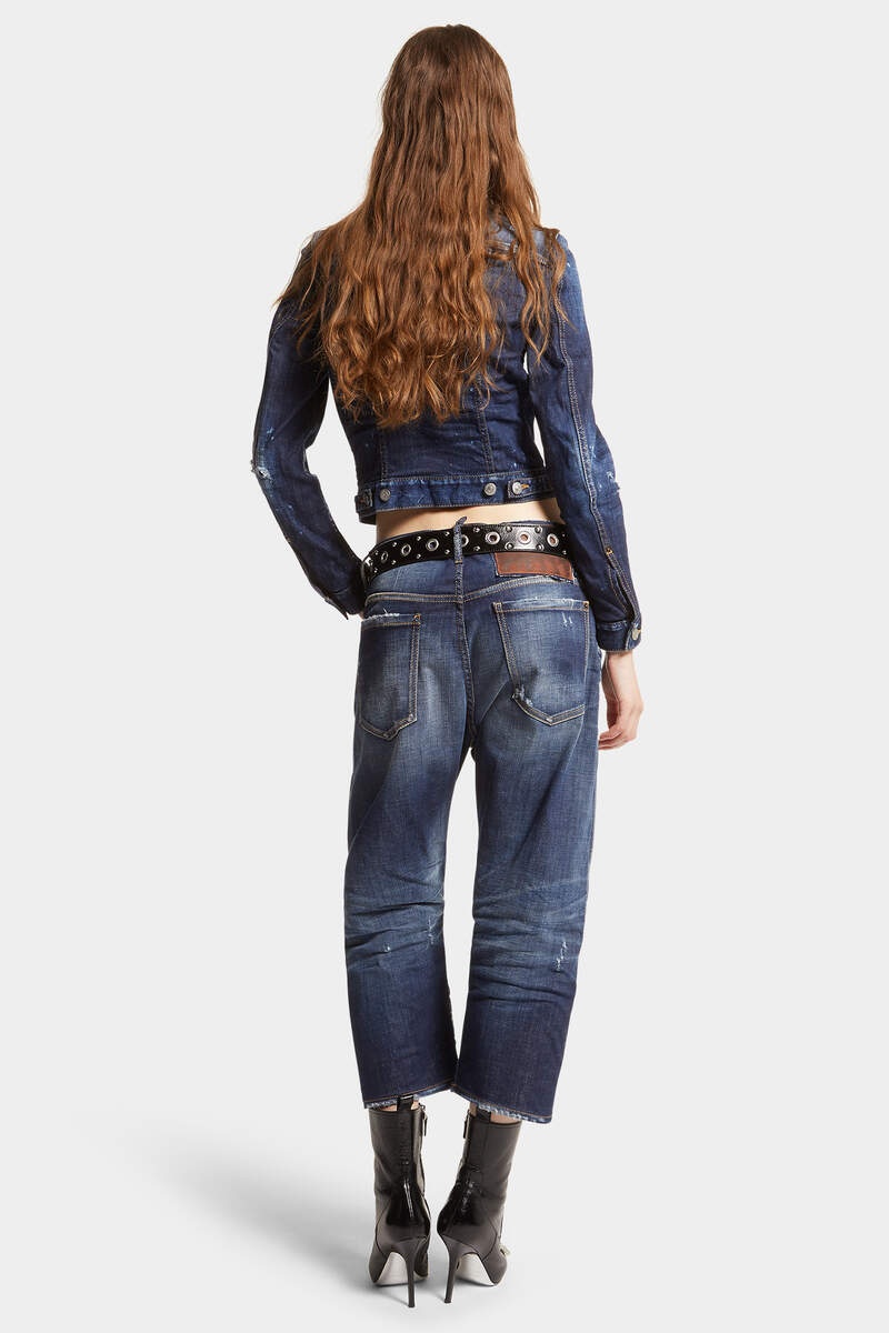 DARK DESERT WASH KAWAII JEANS - 4