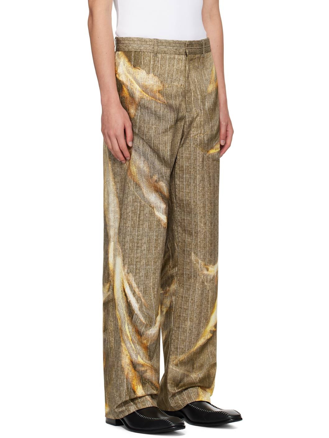 Beige Sun Bleached Trousers - 2