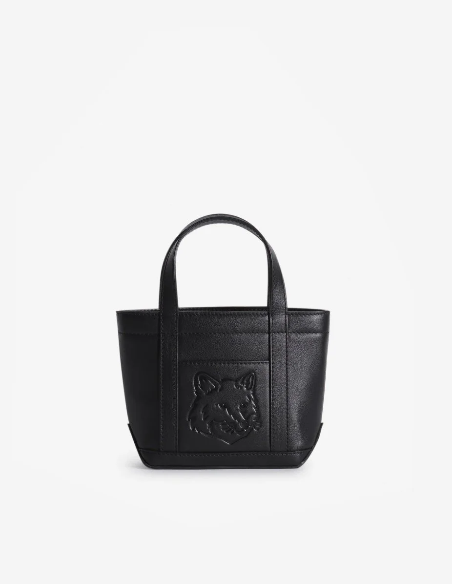 FOX HEAD LEATHER MINI TOTE - 1