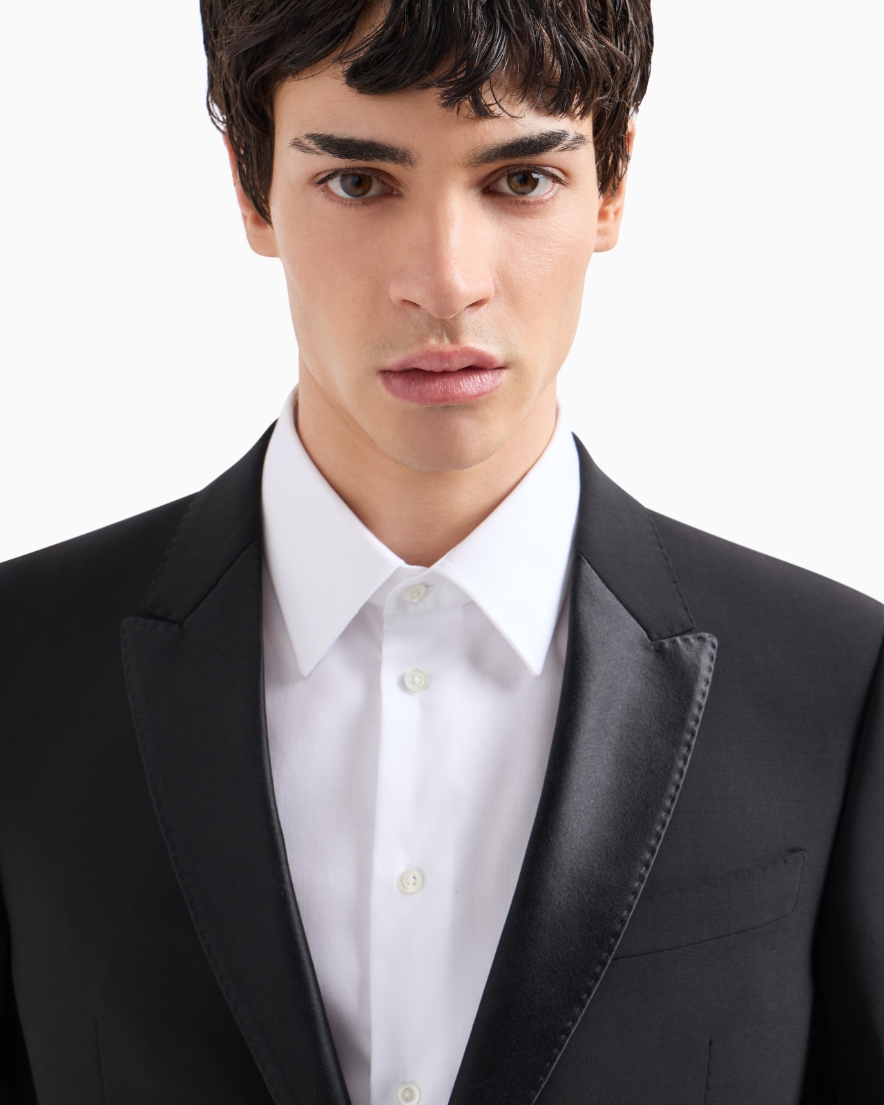 SLIM-FIT TUXEDO IN COMPACT, TWO-WAY STRETCH CANVAS - 5