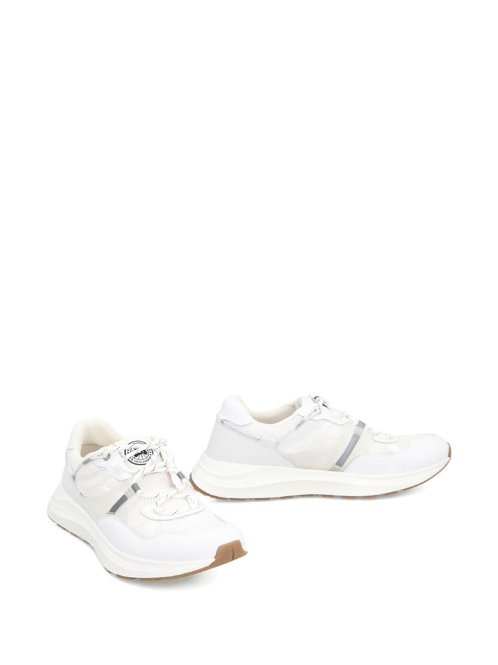Cascade leather mesh panel sneakers - 2