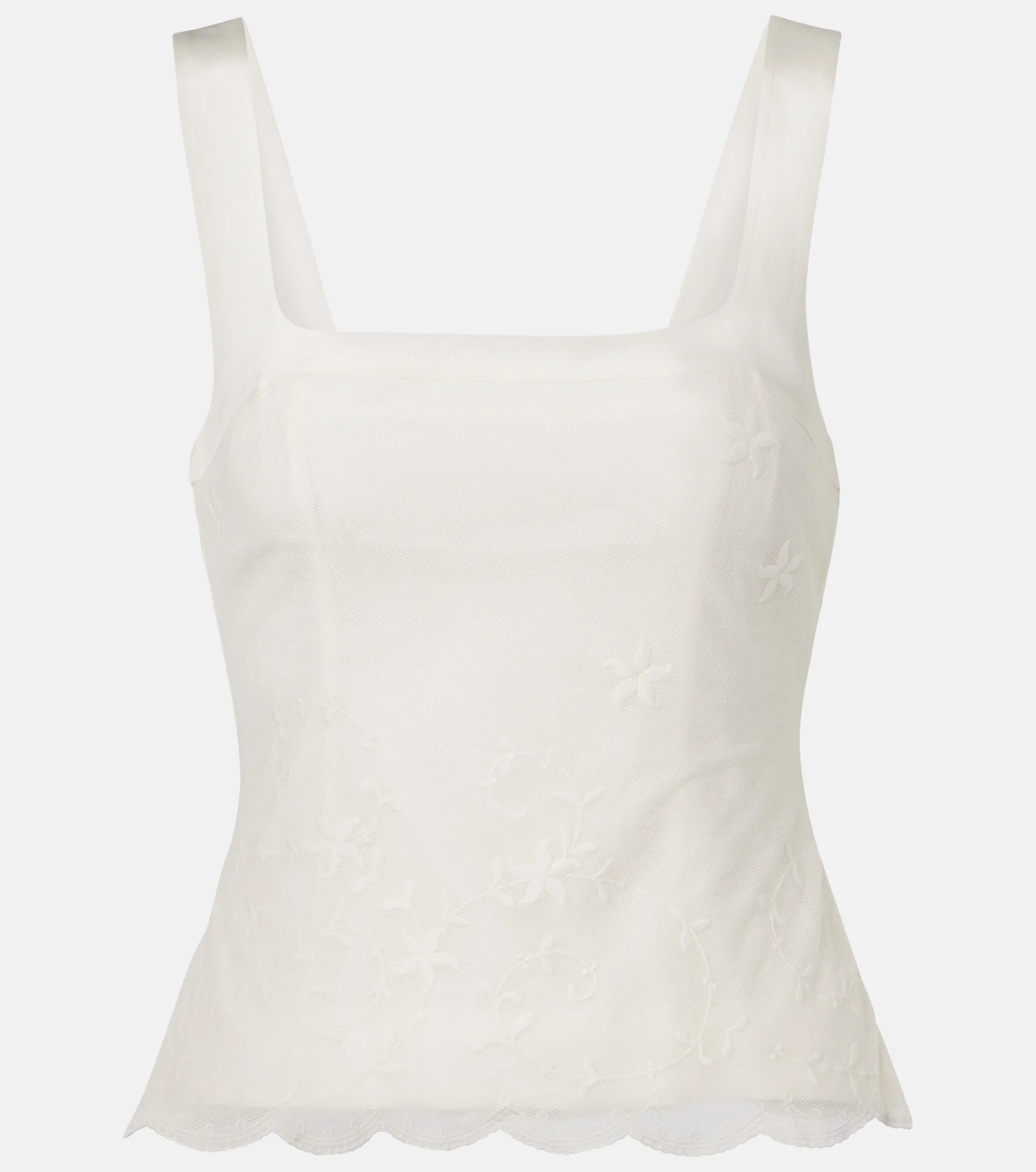 Cove embroidered tulle top - 1