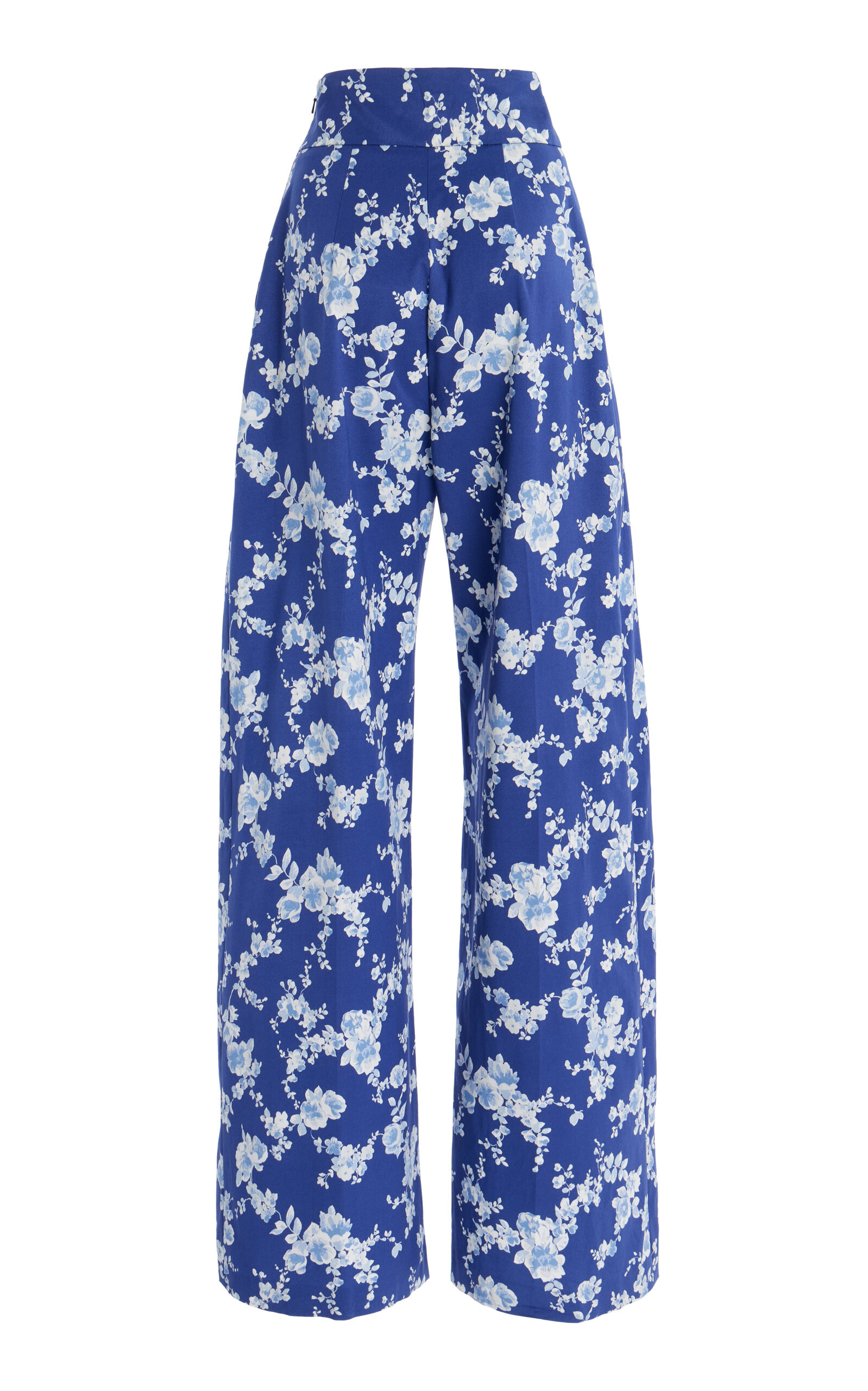 Stretch-Cotton Wide-Leg Pants white - 3
