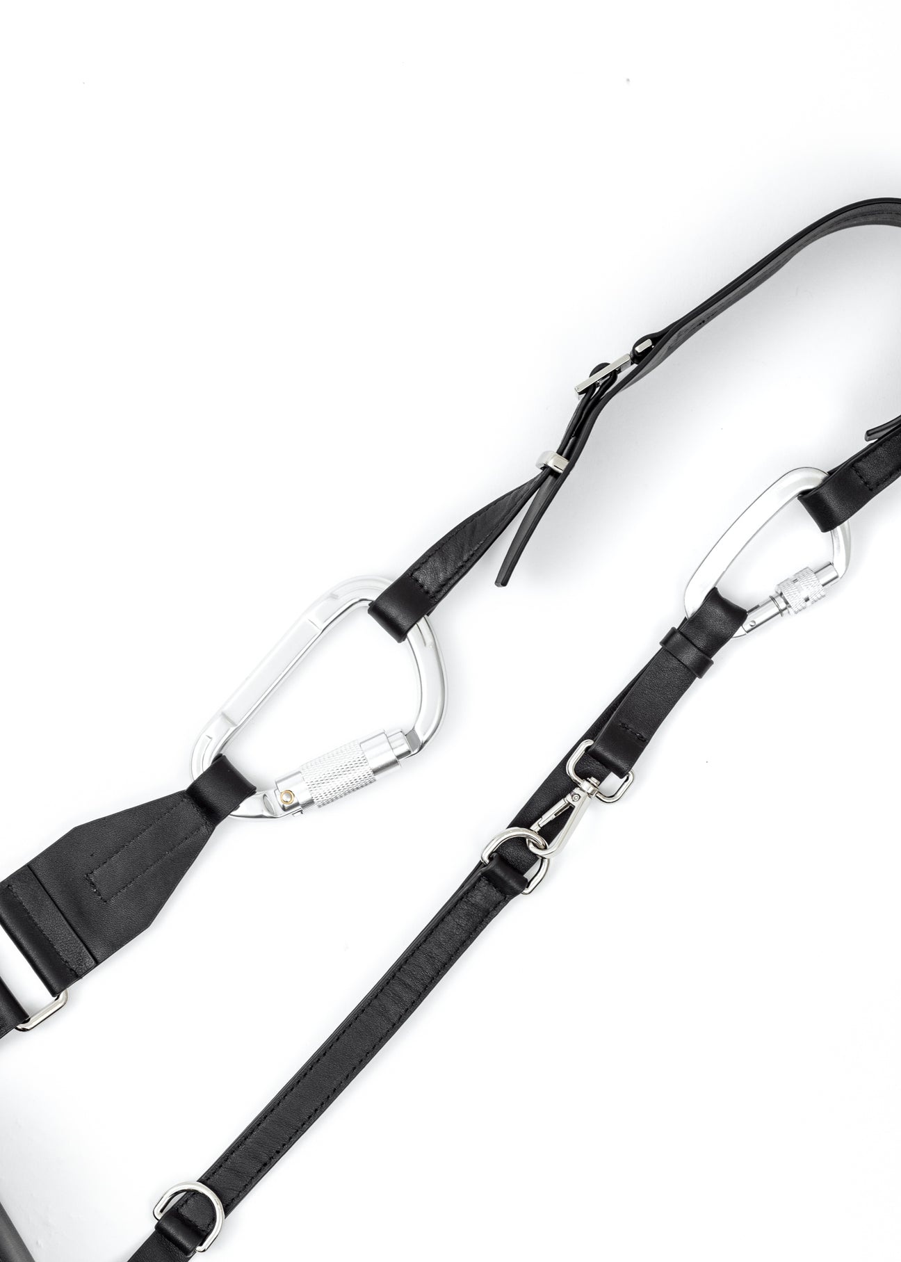 BLACK LEATHER STRAP BOX BAG - 8