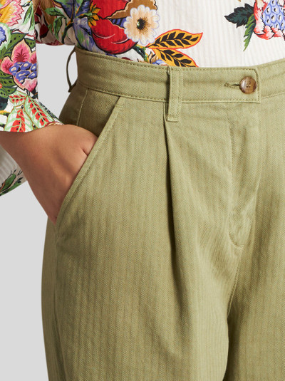 Etro CROPPED CHINO TROUSERS outlook