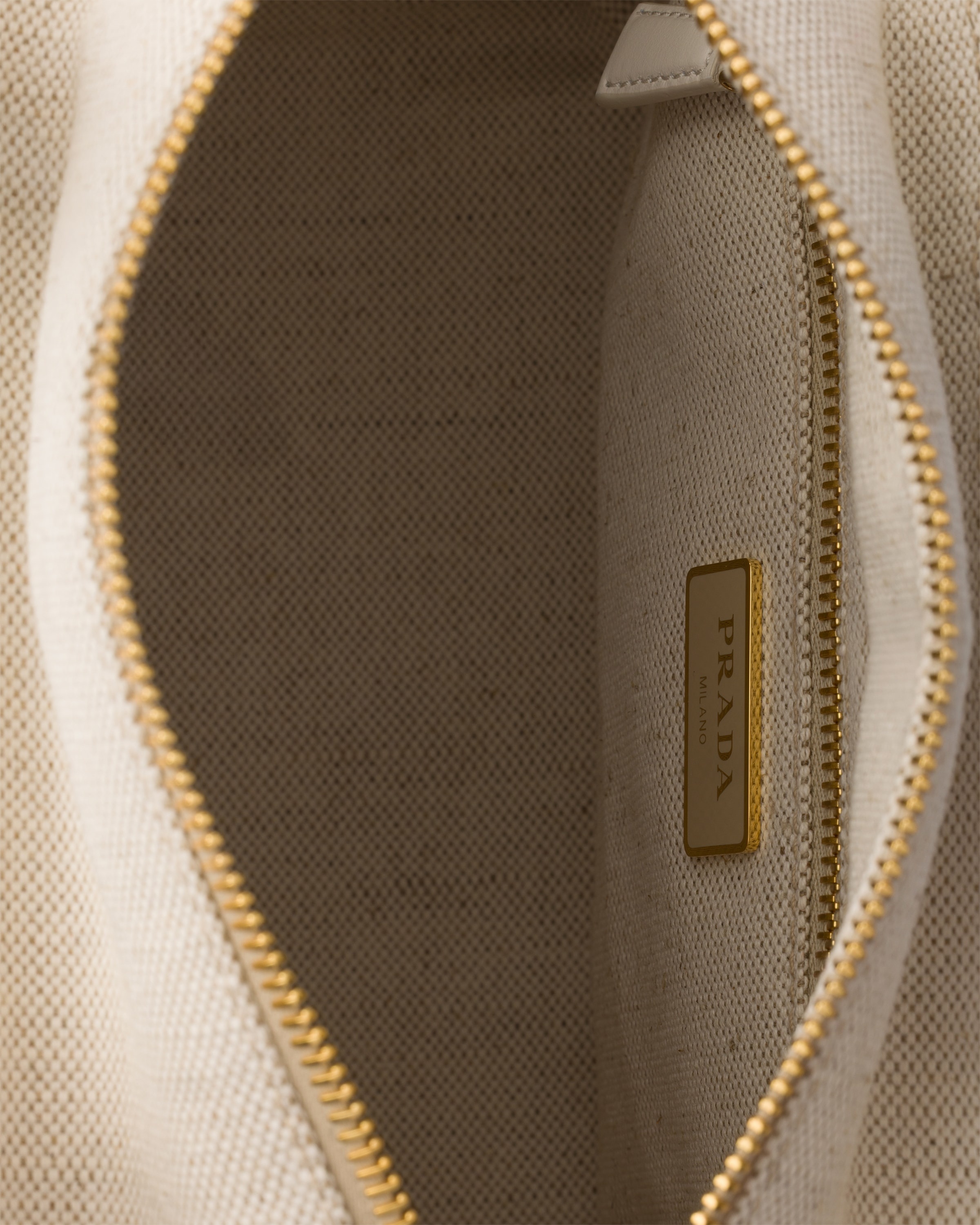Medium wicker and linen blend tote bag - 5