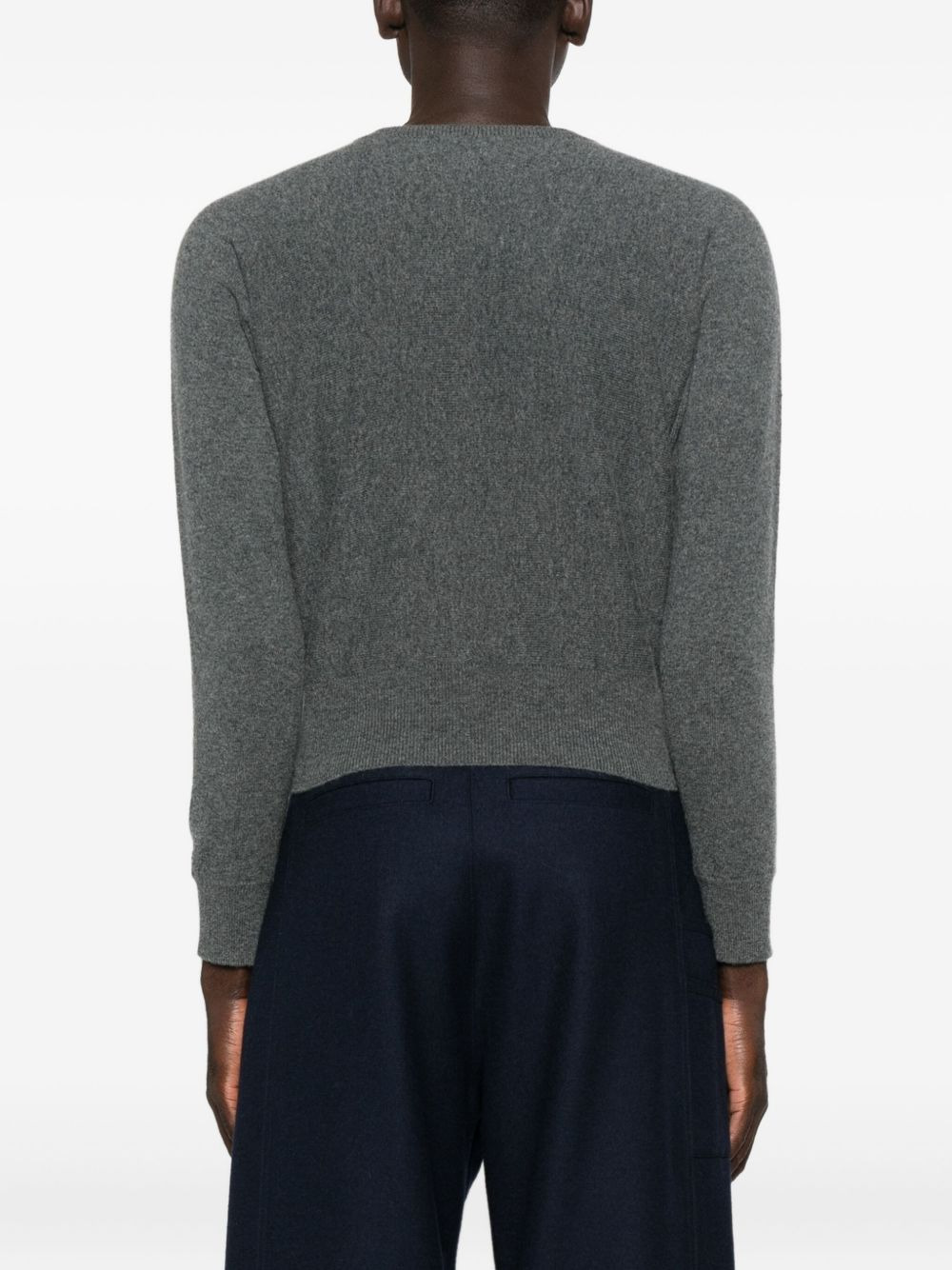 belle felt long-sleeve sweater - 4
