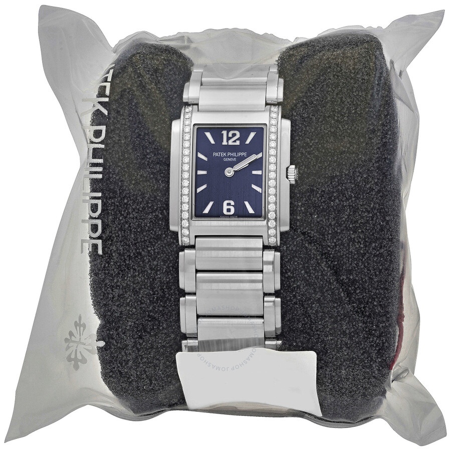 Patek Philippe Twenty-4 Quartz Diamond Blue Dial Ladies Watch 4910-1200A-001 - 2