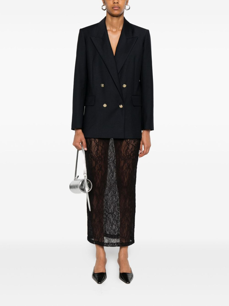 maje double-breasted gold-button blazer outlook