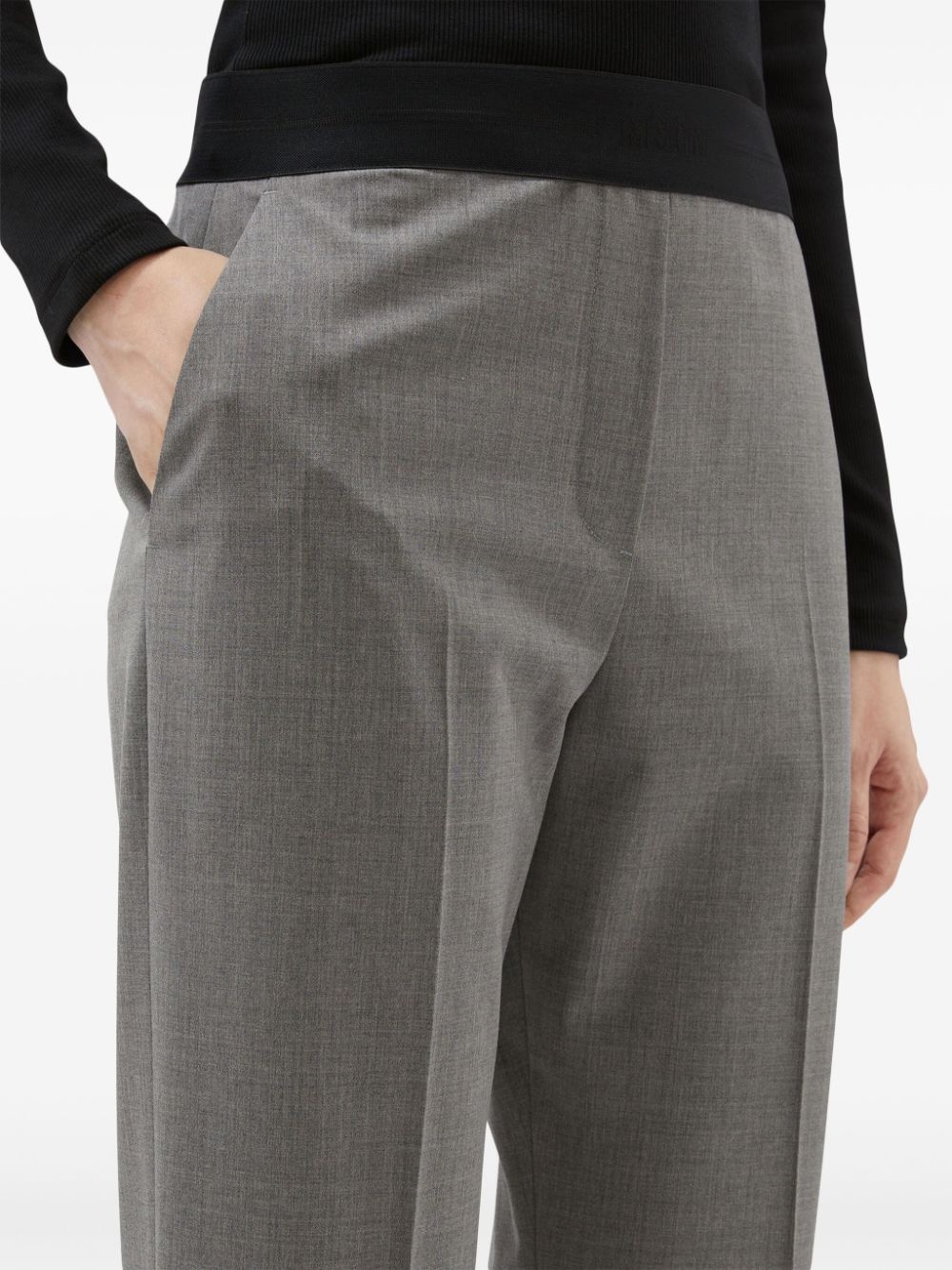 straight-leg virgin-wool-blend trousers - 5