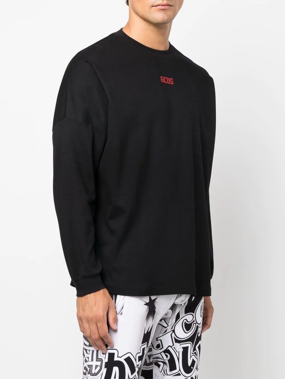 long-sleeved logo-print T-shirt - 3