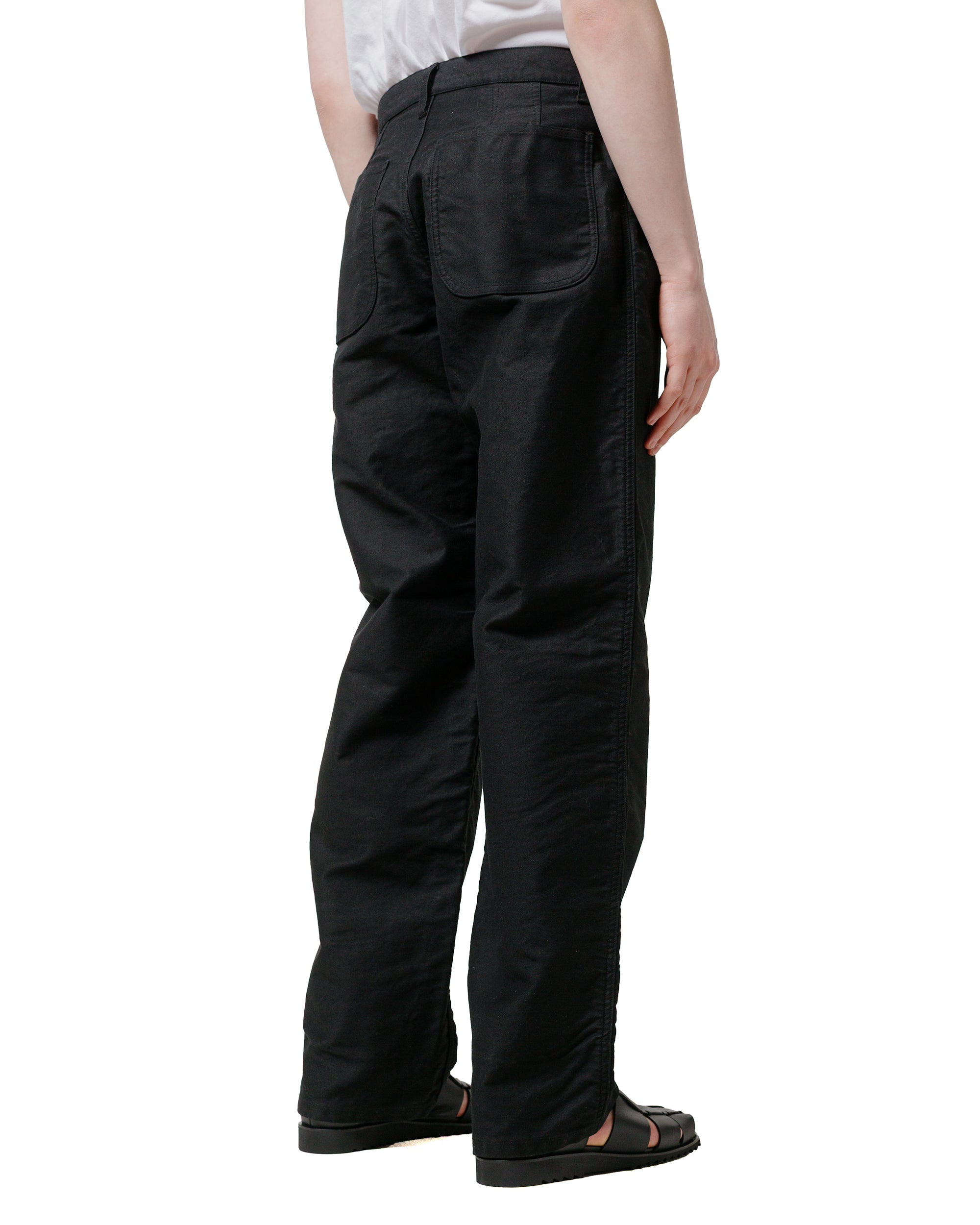 5PKT Jean Black Cotton Moleskin - 3
