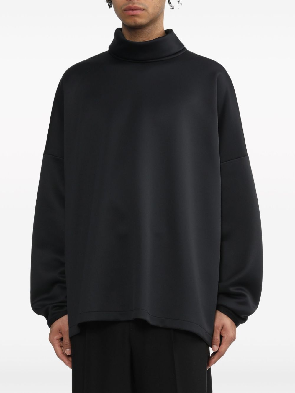 logo-appliquÃ© polo-collar sweatshirt - 3