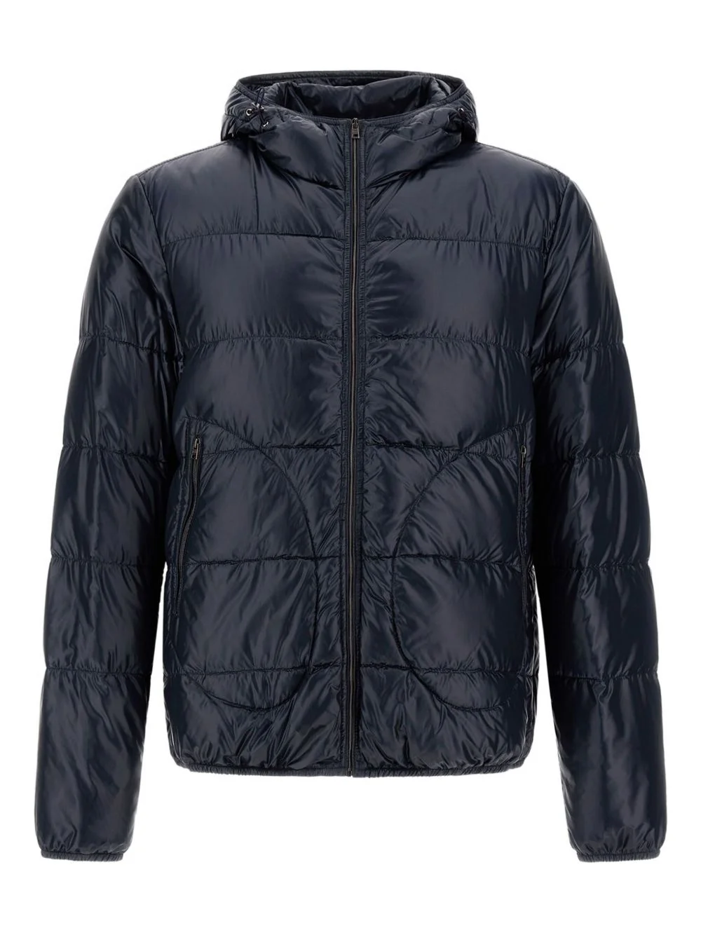 hooded quilted jacket - 1