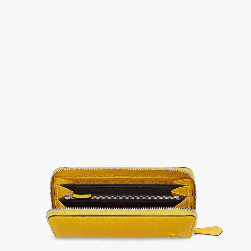 FENDI Yellow leather wallet outlook