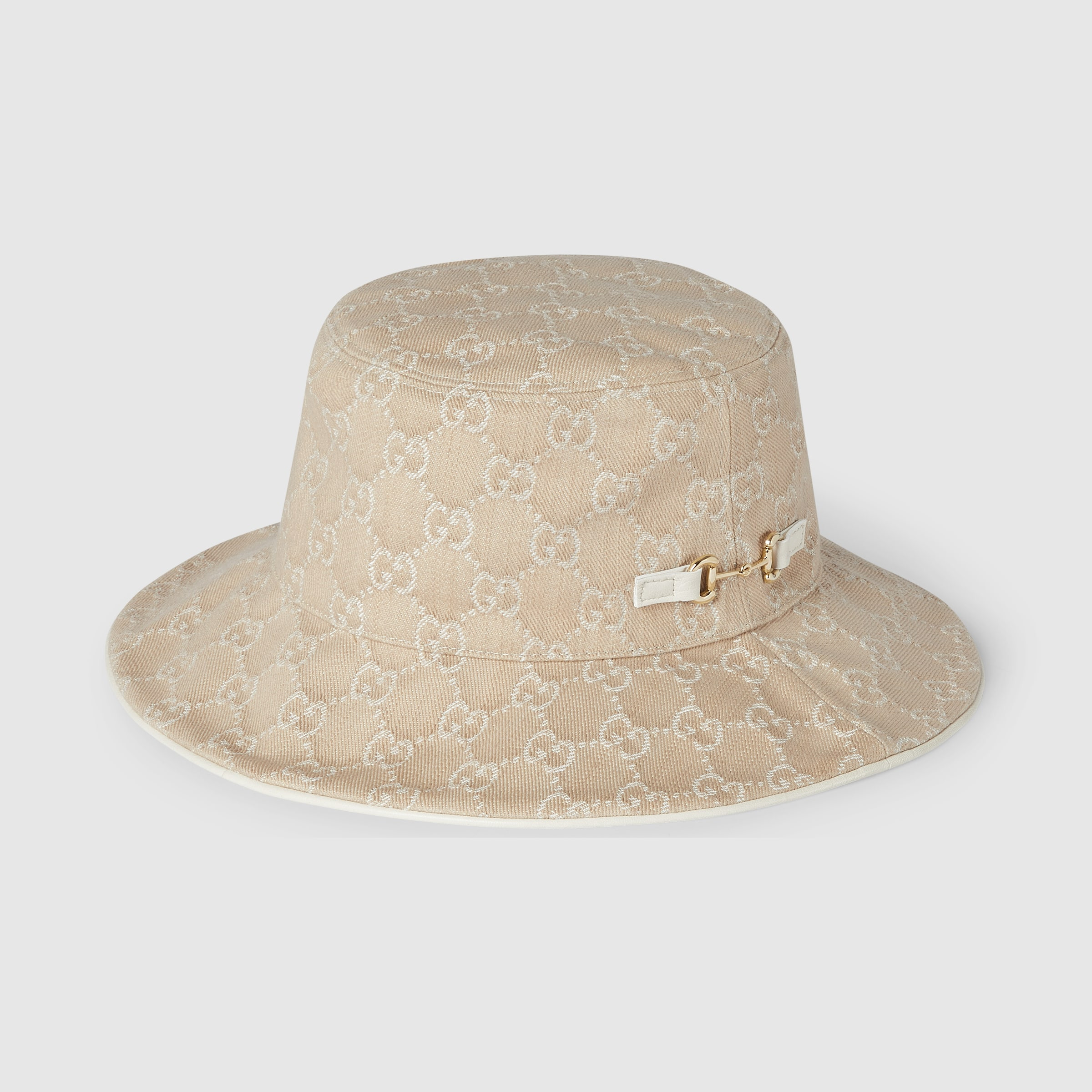GG denim bucket hat with Horsebit - 5